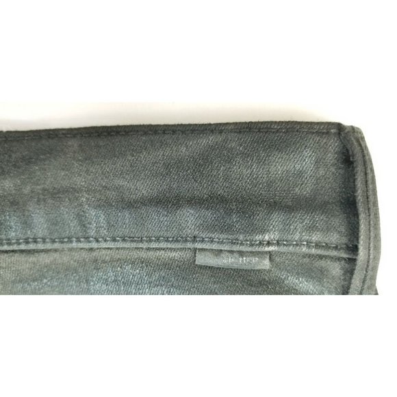 Mother 25X27 Women's Black The Swooner Ankle Wet Paint Denim Logo Tag Jeans USA - Picture 10 of 16